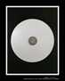 ESSENZA V - IX X '97 - diametro nucleo con ceneri cm 20x2, diametro disco pvc bianco cm 100x0,4